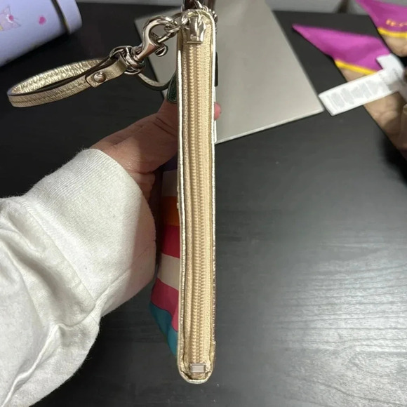 Coach Julia Legacy Striped Wristlet - Picture 6 of 7
